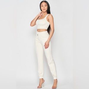 Crop Tank Jogger Set